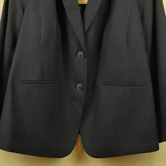 Talbot's Luxurious Collection Wool 2-Button Blazer/Jacket in Navy NWT - Picture 7 of 14